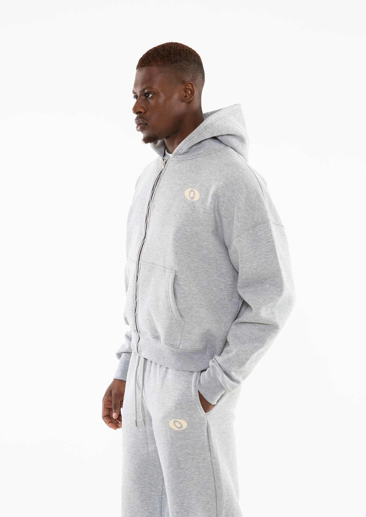 YS DROPPED SLEEVE HOODIE - CLOUD