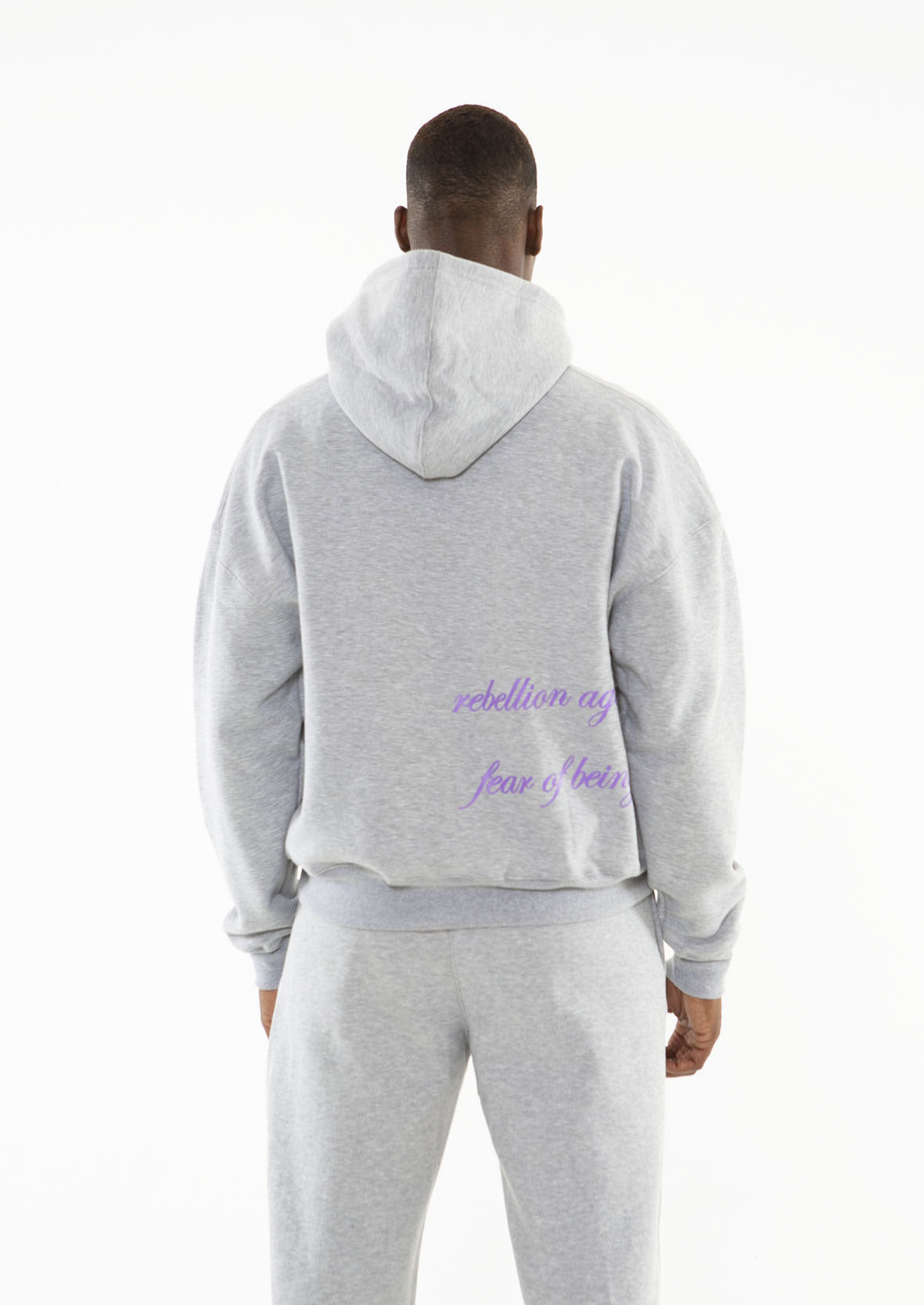 YS DROPPED SLEEVE HOODIE - CLOUD