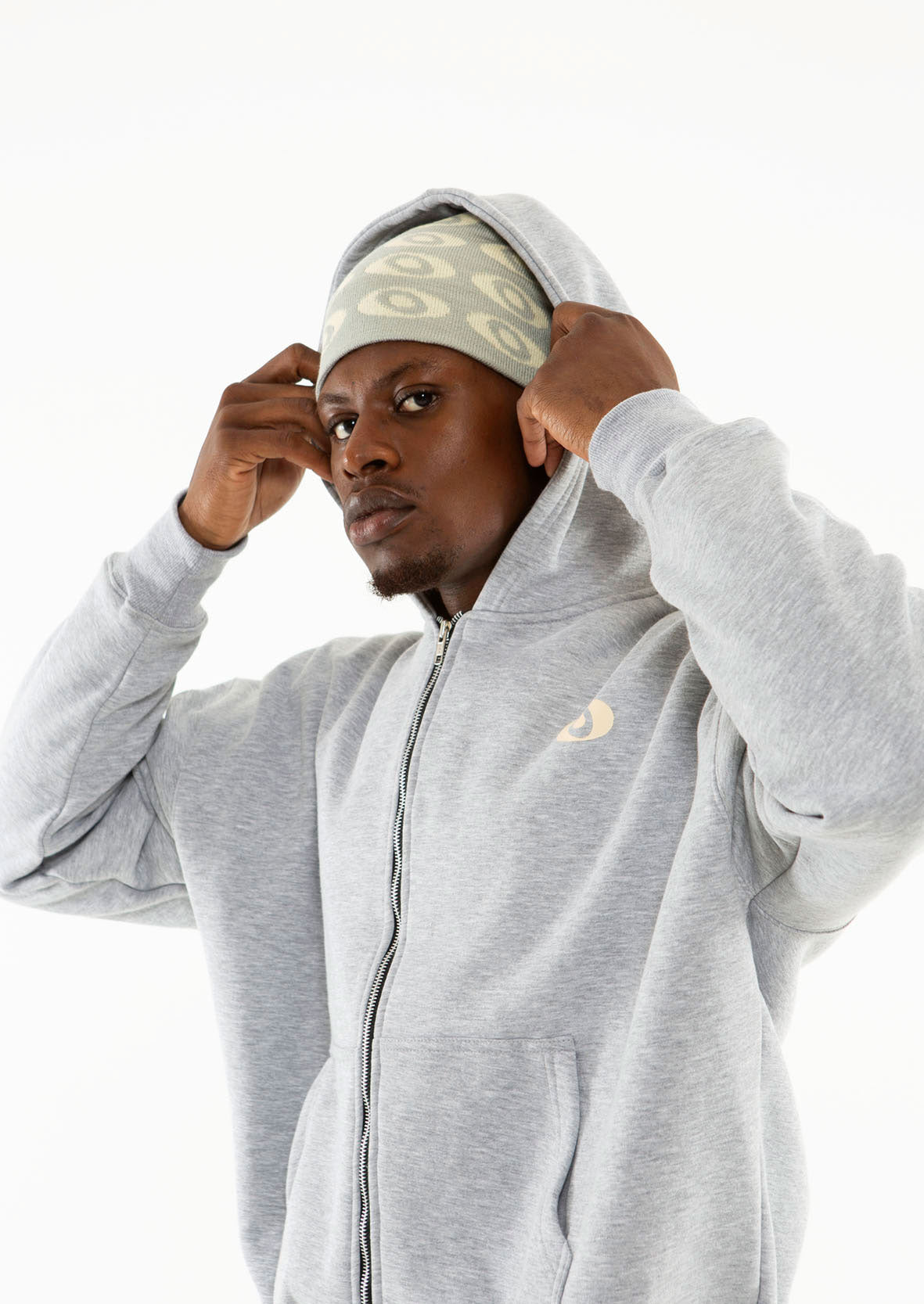 MONOGRAM BEANIE - CLOUD
