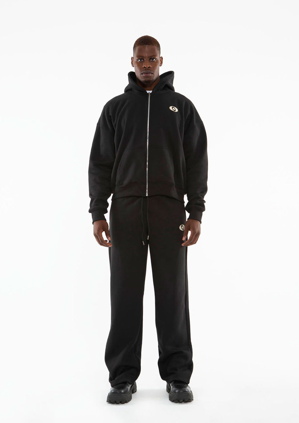 YS DROPPED SLEEVE HOODIE - ONYX