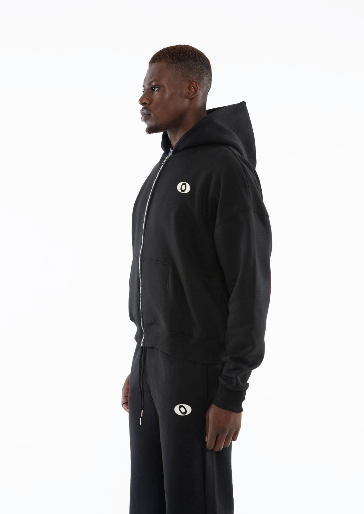 YS DROPPED SLEEVE HOODIE - ONYX