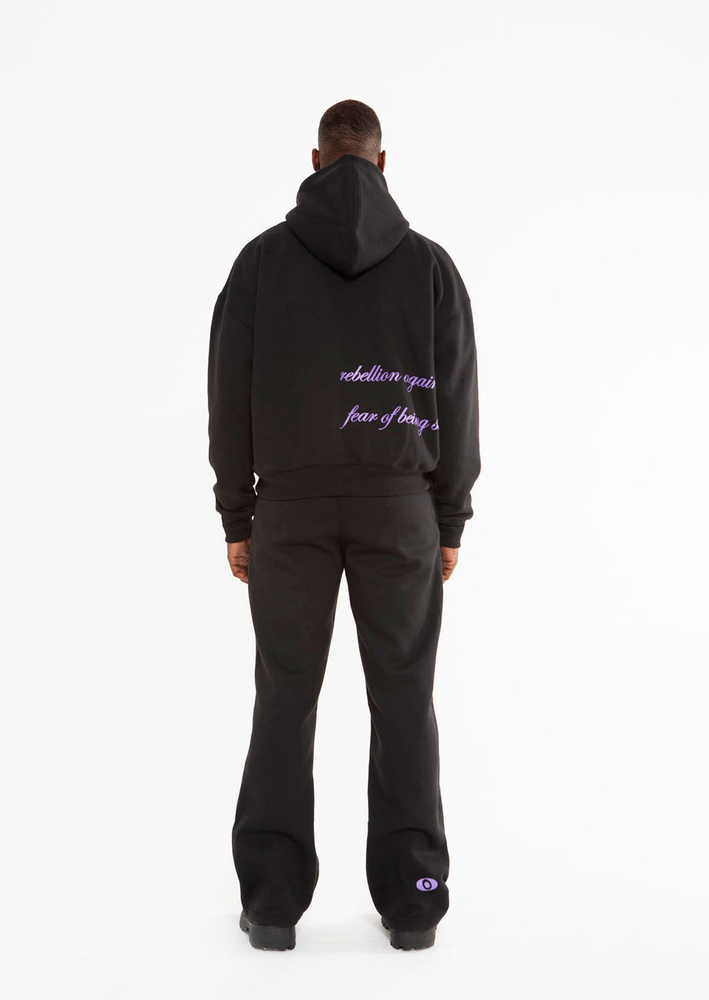 YS DROPPED SLEEVE HOODIE - ONYX