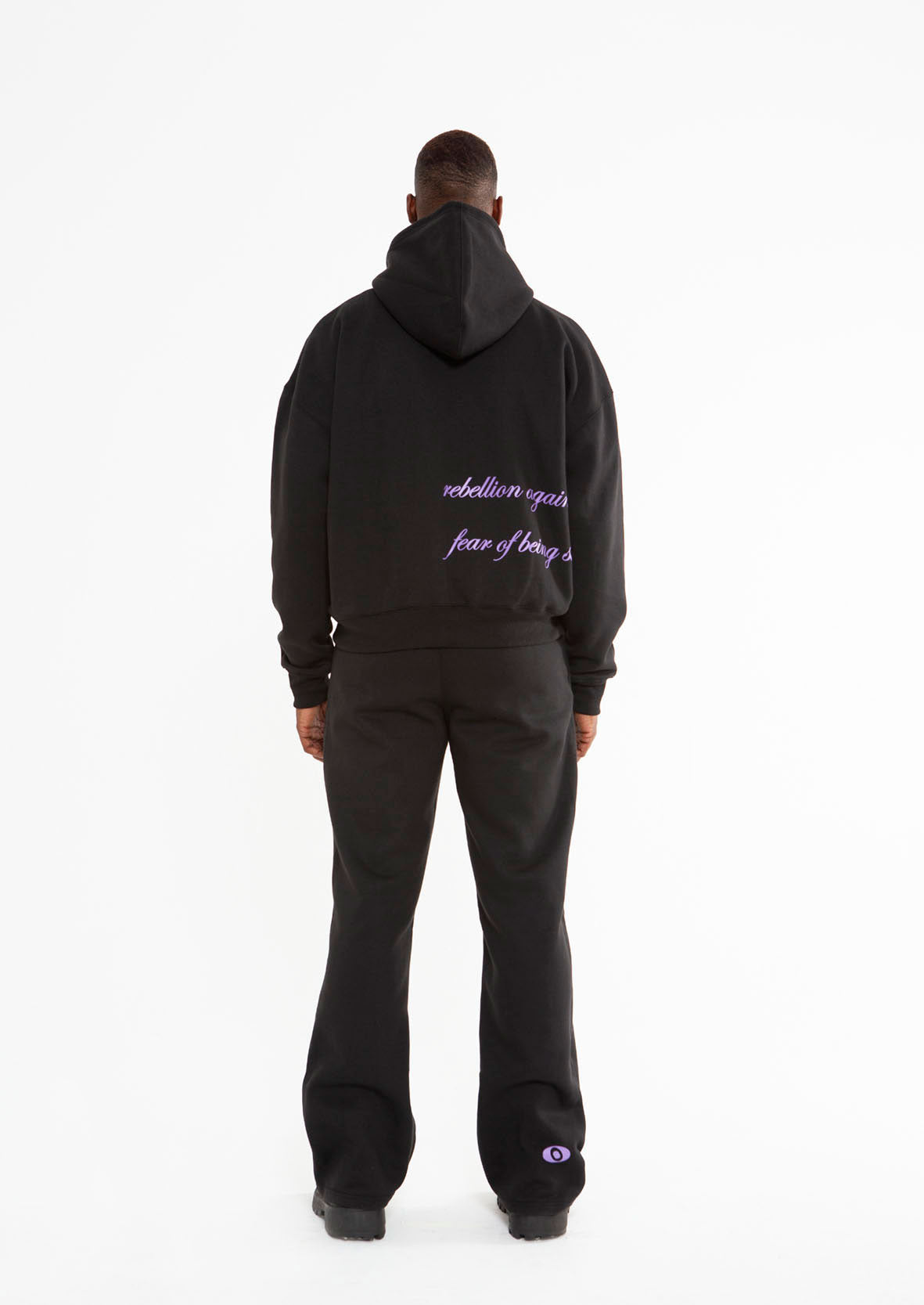 YS DROPPED SLEEVE HOODIE - ONYX