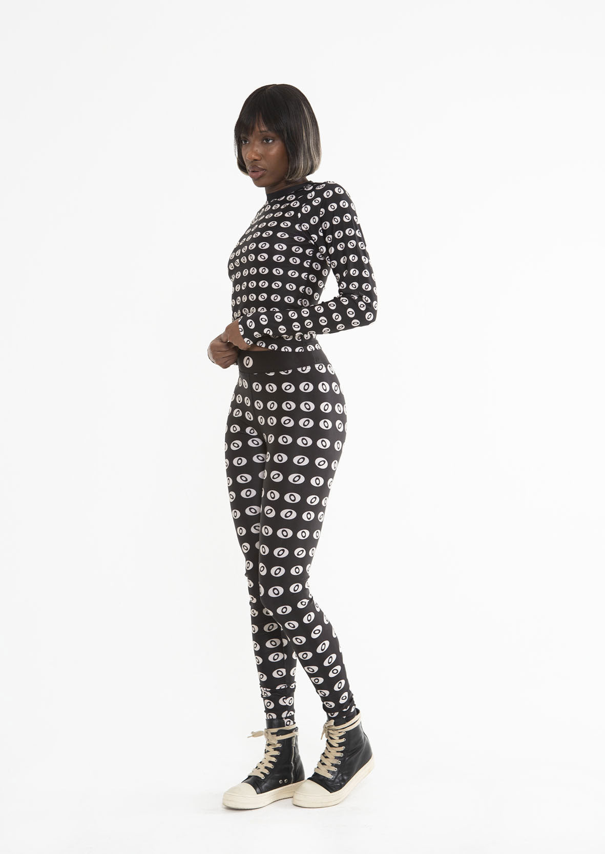 MONOGRAM LEGGINGS - ONYX