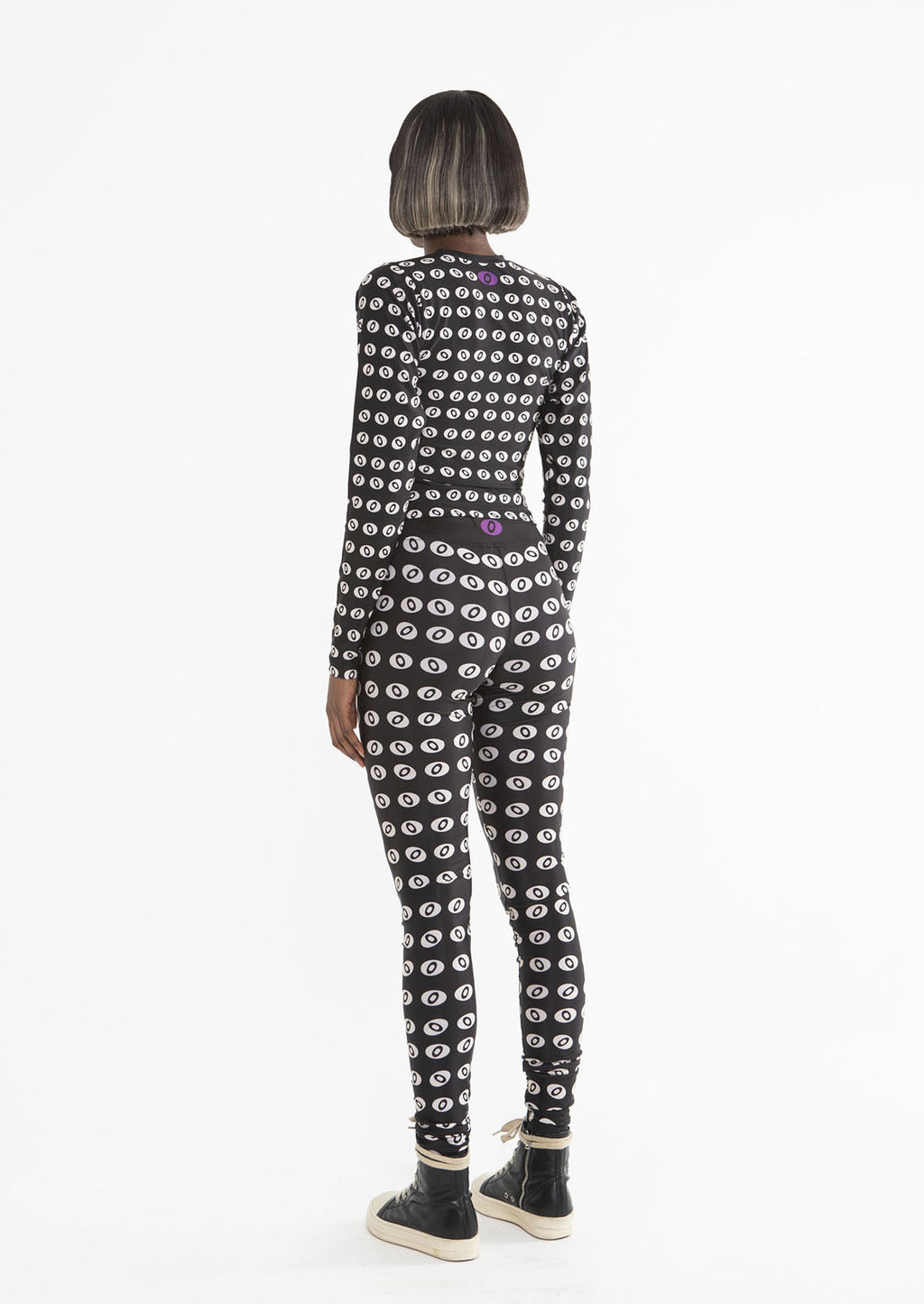 MONOGRAM LONG SLEEVE TOP - ONYX