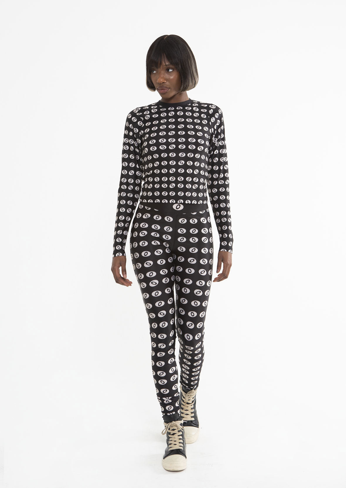 MONOGRAM LEGGINGS - ONYX